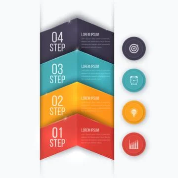 Business project template with arrows 스톡 일러스트