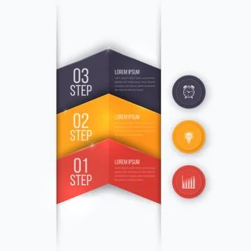 Business project template with arrows Stock Illustration