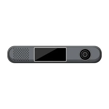 Business projector video cartoon vector illustration Stock Illustration