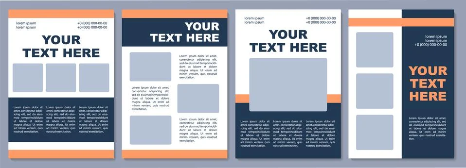 Business proposal brochure template 스톡 일러스트