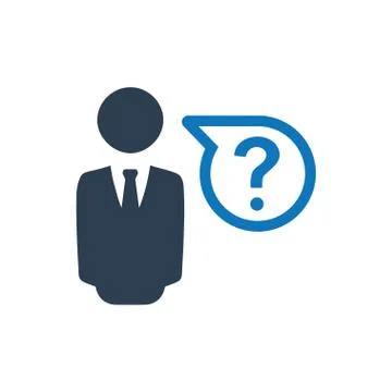 Business Question Icon Stock Illustration
