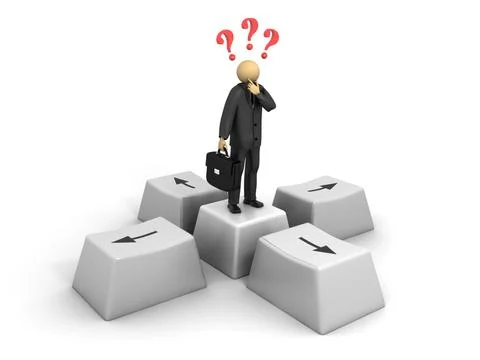 Business question Stock Illustration