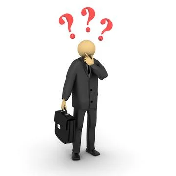 Business question Stock Illustration