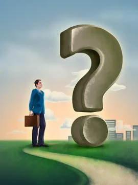 Business question Stock Illustration