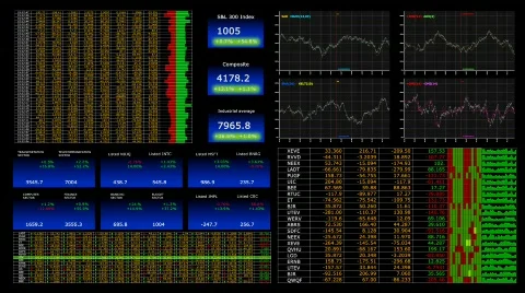 Business quotes screen loop Stock Footage 493596