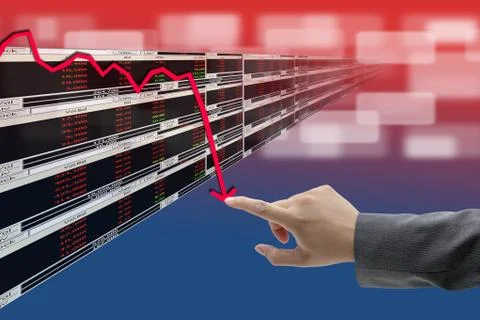 Business regression Stock Illustration