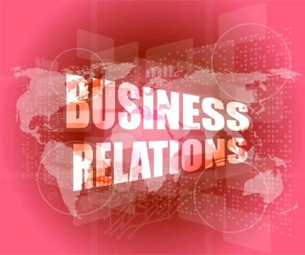 Business relations interface hi technology, touch screen 스톡 일러스트