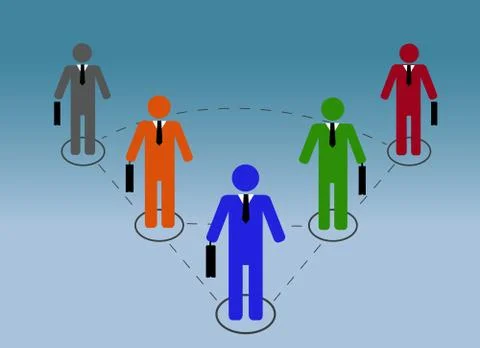 Business relationship Stock Illustration