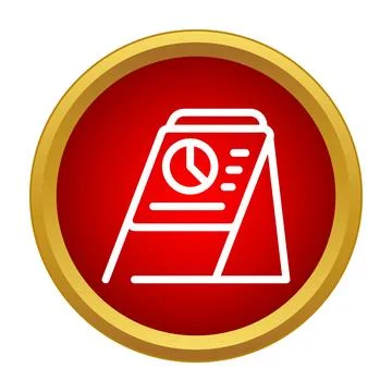 Business report data presentation showing analytics icon Stock Illustration