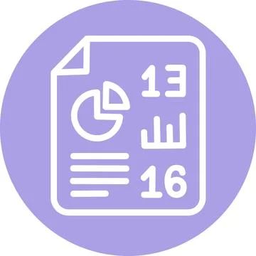 Business report document with analytics charts Ilustração Stock