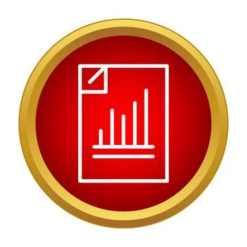 Business report document analyzing financial data and statistics Illustrazione stock