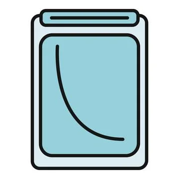 Business report graph showing data decline trend Stock Illustration