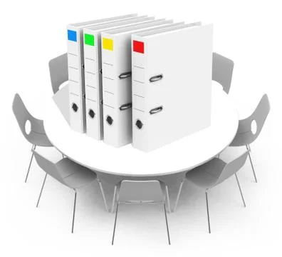The business report Stock Illustration