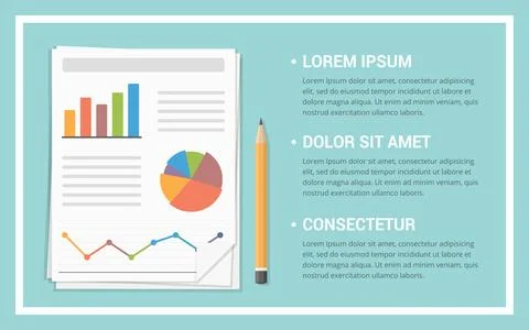 Business Report Stock Illustration