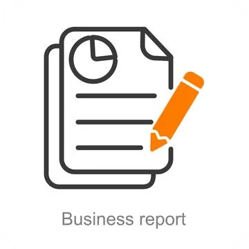 Business report Stock Illustration