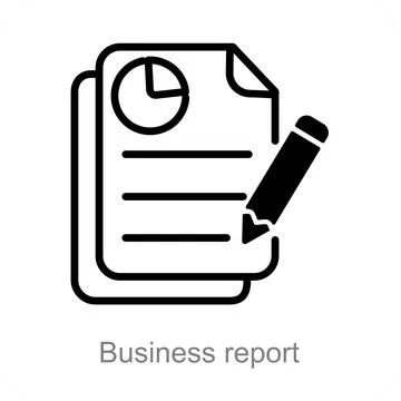 Business report Stock Illustration
