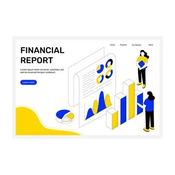 Business Report 库存插图