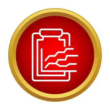 Business report progress data analysis icon Stock Illustration