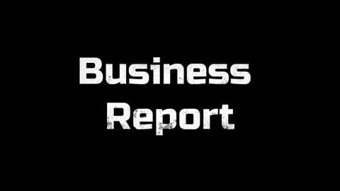 Business Report text animation Stock Footage 340613528