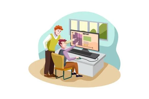 Business Reports Stock Illustration