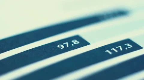 Business Results Chart Stock Footage 43493777