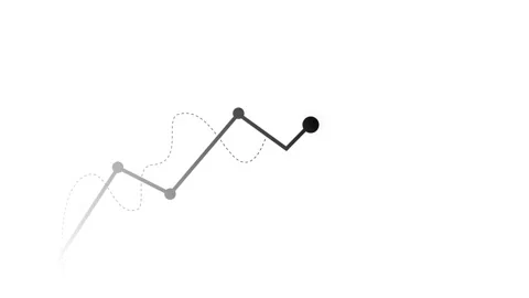 Business rising line graph with point on growth progress and data trend ani.. Stock Footage 337871078