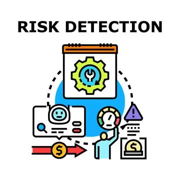 Business risk detection analysis and management process 스톡 일러스트