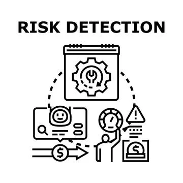 Business risk detection analysis and management process 스톡 일러스트