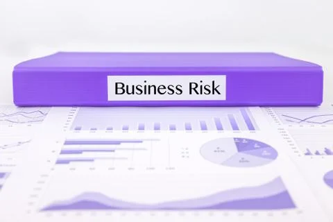 Business risk report with graph analysis Stock Photos