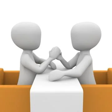 Business rivalry Stock Illustration