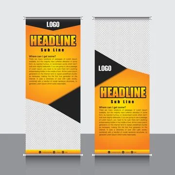Business Roll Up. Banner Template. Vector illustration, abstract - Vector,EPS Stock Illustration