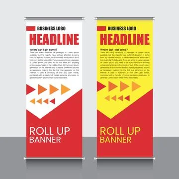 Business Roll Up. Banner Template. Vector illustration, abstract - Vector,EPS Stock Illustration