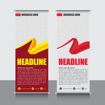 Business Roll Up. Banner Template. Vector illustration, abstract - Vector,EPS Illustrazione stock