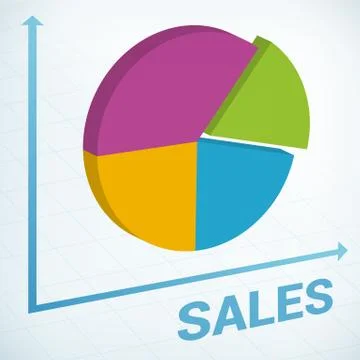 Business sales chart イラスト素材