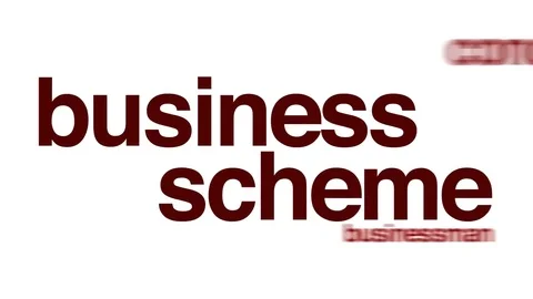 Business scheme animated word cloud. Stock Footage 70738196