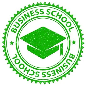  Business School Showing Commerce Study And Educated Stock Illustration