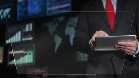 Business Screen Stock Footage 200154447