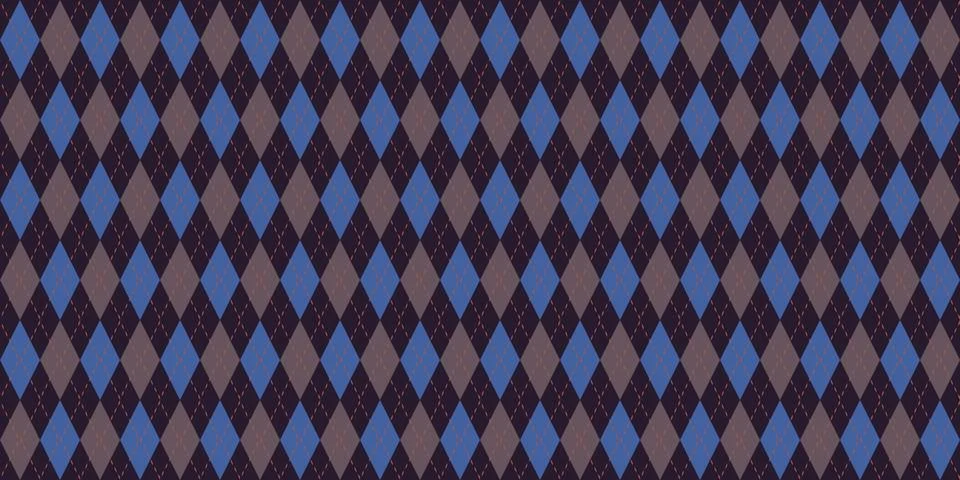 Business Seamless Argyle Pattern. Retro Fabric Background. Traditional Rhombu Stock Illustration