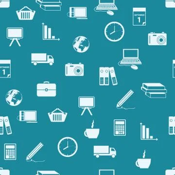 Business seamless pattern Stock Illustration