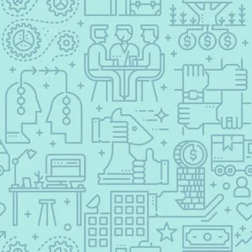 Business seamless vector pattern Stock-Illustration