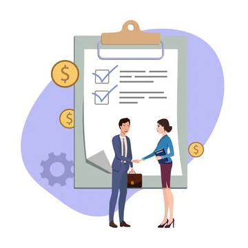 Business seminar.Stylized image. Vector. Illustrazione stock