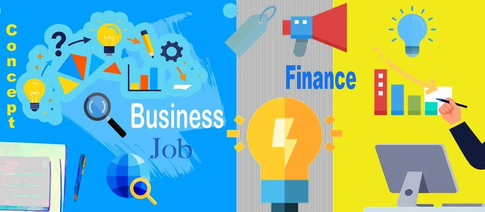 Business set Stock Illustration