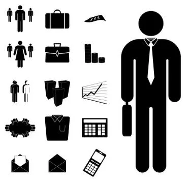 Business Set Stock Photos