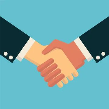 Business shaking hands Stock Illustration