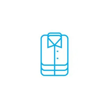 Business shirts vector thin line stroke icon. Business shirts outline Stockillustratie