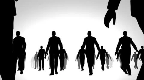 Business silhouette 스톡 동영상 8973698