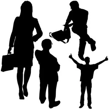 Business Silhouettes Illustrazione stock