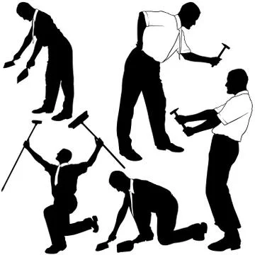 Business Silhouettes Stock Illustration