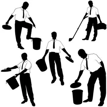 Business Silhouettes Stock Illustration