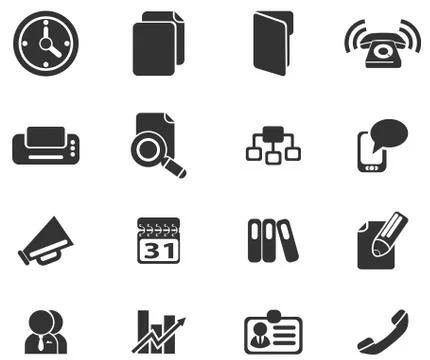 Business simple vector icons Stock Illustration